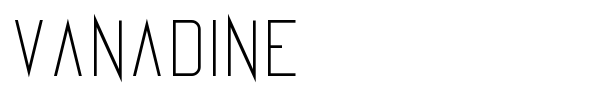 Vanadine font preview